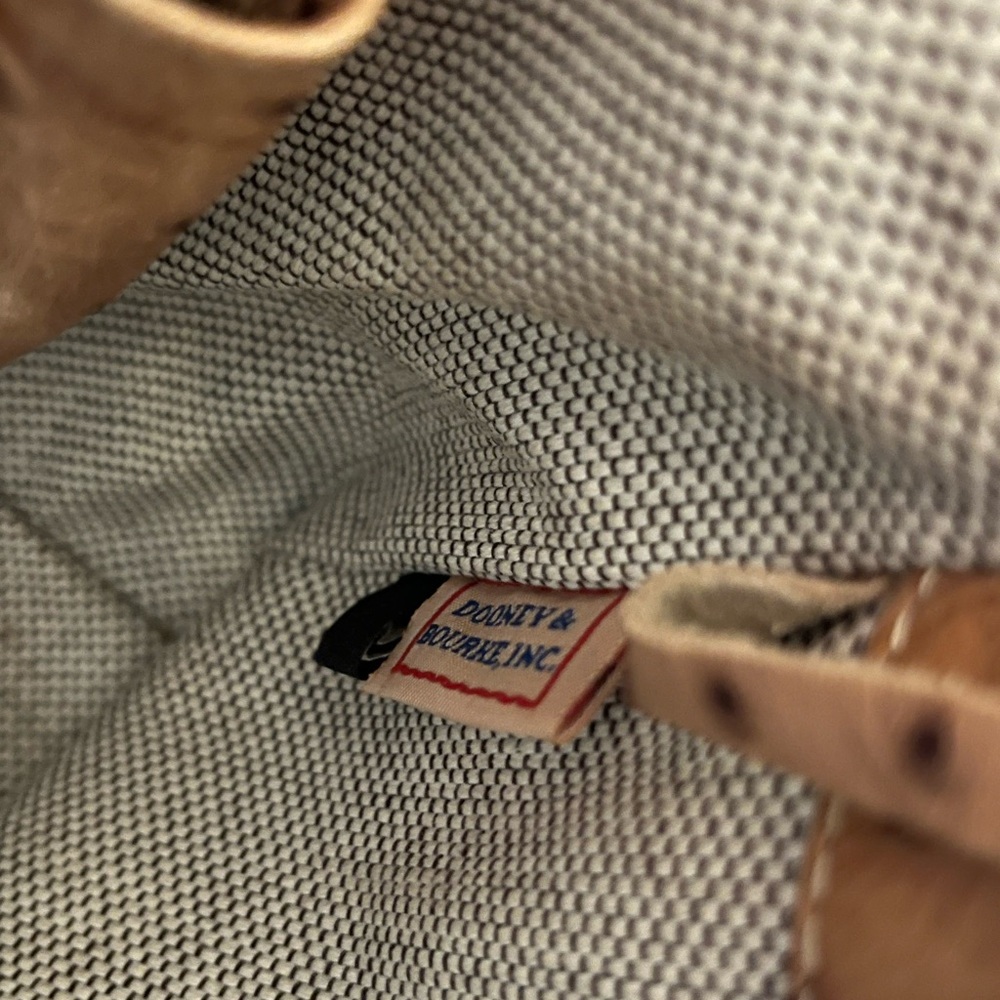 Dooney & Bourke Ostrich Leather Satchel. - Picture 9 of 13